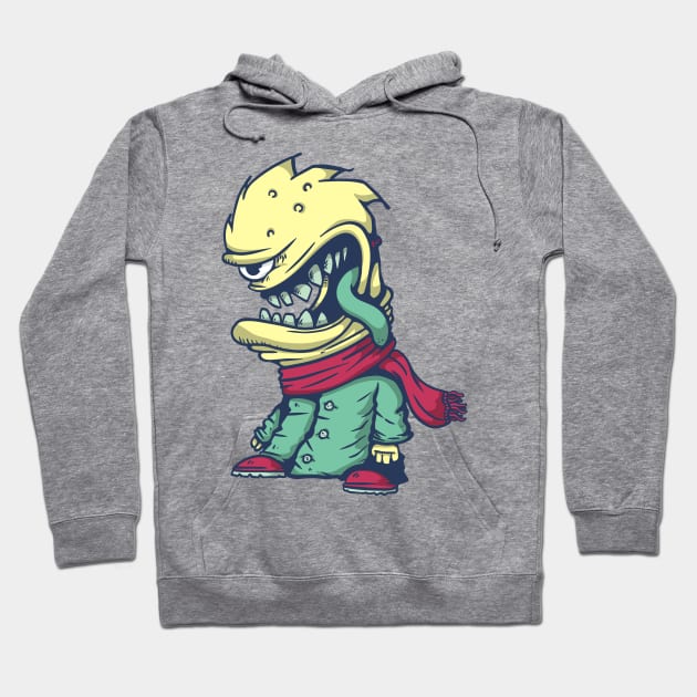 monster with tongue out Hoodie by manuvila